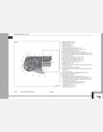 2016 - 2018 mitsubishi outlander owners manual